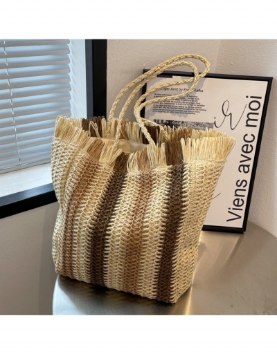 Replica Vacation Beach Straw Tote Bags For Women #800588 $22.43 USD for Wholesale