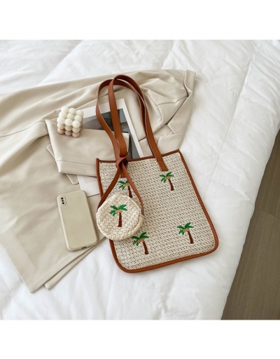 Replica  Weave Coconut Embroidery Tote Bag #800590 $12.29 USD for Wholesale