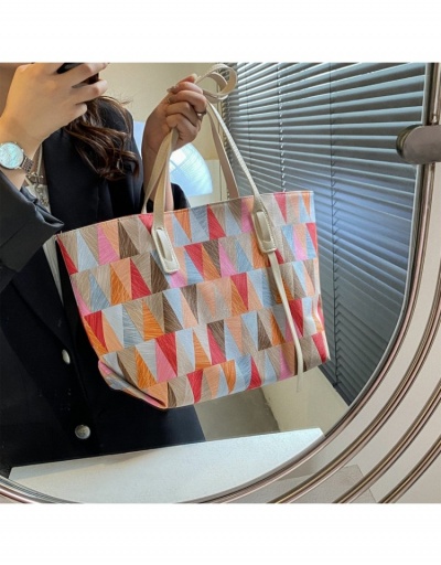 Replica  Popular Contrast Color Summer Tote Bag #800592 $9.59 USD for Wholesale