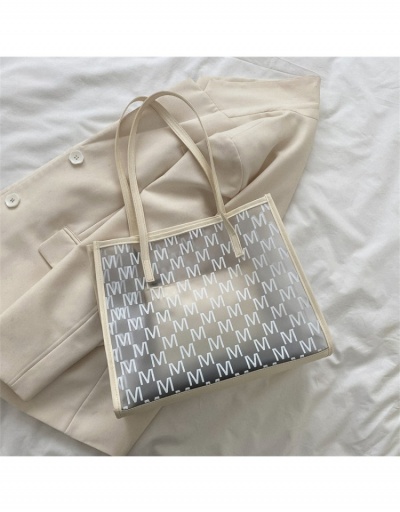  2022 Letter Printing Transparent Tote Bag #800593 $11.28 USD, Wholesale Fashion Tote Bag