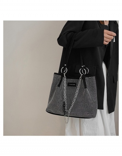 Replica  Commuter Fashion Hot Drilling Women's Large Capacity Shoulder Bag #800595 $25.76 USD for Wholesale