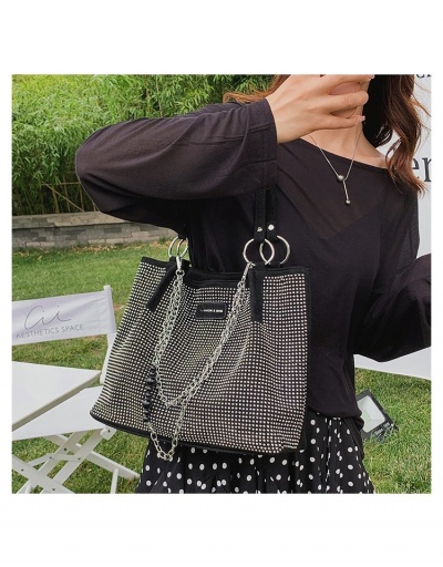 Replica  Commuter Fashion Hot Drilling Women's Large Capacity Shoulder Bag #800595 $25.76 USD for Wholesale