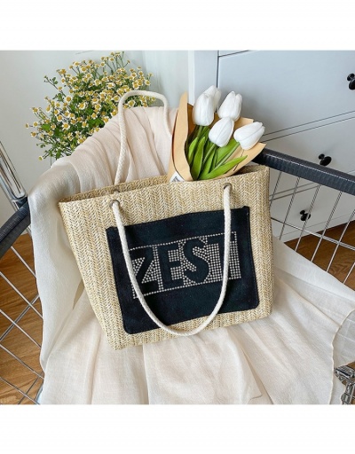 Replica  Women's Letter Rhinestone Tote Bags #800599 $9.69 USD for Wholesale