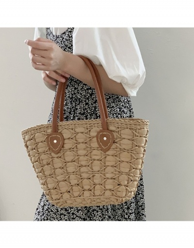  Contrast Color Weave Tote Bag For Women #800601 $28.08 USD, Wholesale Fashion Tote Bag