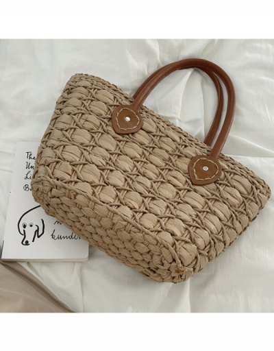 Replica  Contrast Color Weave Tote Bag For Women #800601 $28.08 USD for Wholesale