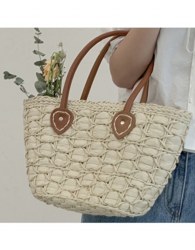 Replica  Contrast Color Weave Tote Bag For Women #800601 $28.08 USD for Wholesale