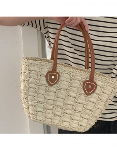 Replica  Contrast Color Weave Tote Bag For Women #800601 $28.08 USD for Wholesale