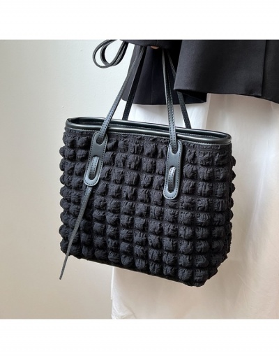 Replica Designer Ruched Black Oxford  Versatile Travel Tote Bag #800602 $20.61 USD for Wholesale