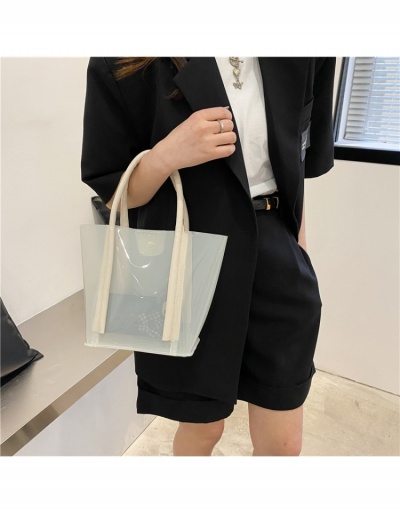 Replica  Popular Fashion Transparent PVC Tote Bags #800603 $10.53 USD for Wholesale