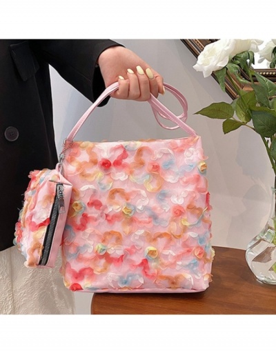 Replica Sweet Dating Flowers Armpit Bags Tote Bags #800610 $11.10 USD for Wholesale