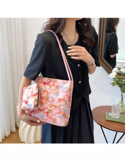 Replica Sweet Dating Flowers Armpit Bags Tote Bags #800610 $11.10 USD for Wholesale