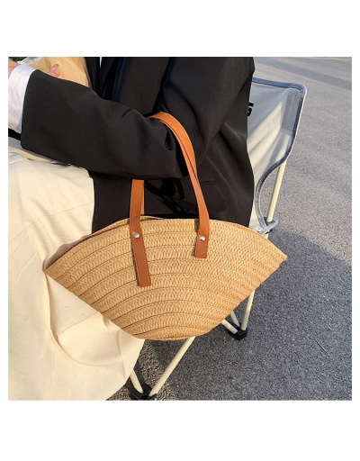 Replica Versatile One Shoulder Straw Tote Bags #800611 $24.89 USD for Wholesale