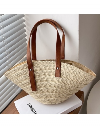 Replica Versatile One Shoulder Straw Tote Bags #800611 $24.89 USD for Wholesale