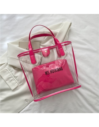  Transparent Letter Printed Waterproof Bag #800615 $12.85 USD, Wholesale Fashion Tote Bag