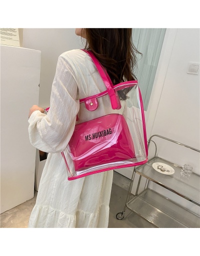 Replica  Transparent Letter Printed Waterproof Bag #800615 $12.85 USD for Wholesale