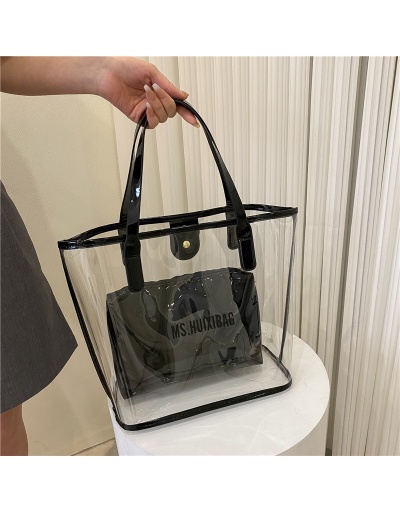 Replica  Transparent Letter Printed Waterproof Bag #800615 $12.85 USD for Wholesale