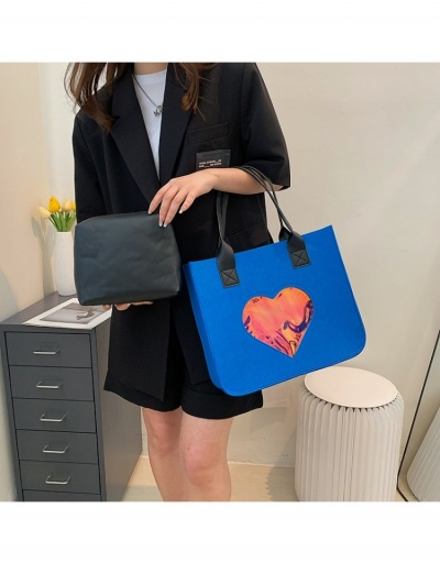 Replica  Summer New Heart Color Block Two-Piece Women's Bag #800617 $11.51 USD for Wholesale