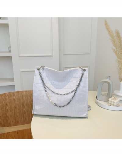 Replica  Fashion PU Stone Pattern Chain Tote Bag #800622 $11.72 USD for Wholesale