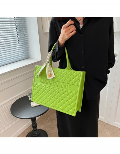 Replica  Simple Pure Color PU Letter Rhombus Women's Bag #800635 $26.49 USD for Wholesale