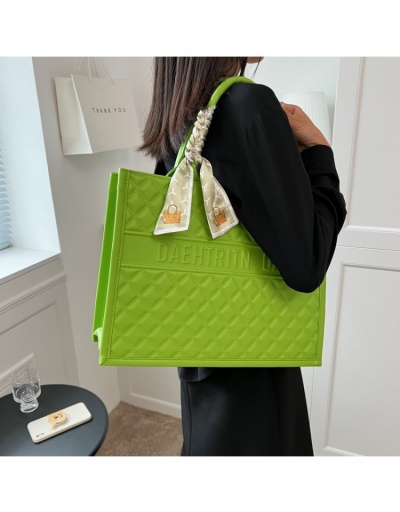 Replica  Simple Pure Color PU Letter Rhombus Women's Bag #800635 $26.49 USD for Wholesale