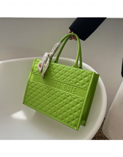 Replica  Simple Pure Color PU Letter Rhombus Women's Bag #800635 $26.49 USD for Wholesale