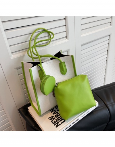 Replica Contrast Color  Versatile Shopping Travel Tote Bags #800639 $22.25 USD for Wholesale