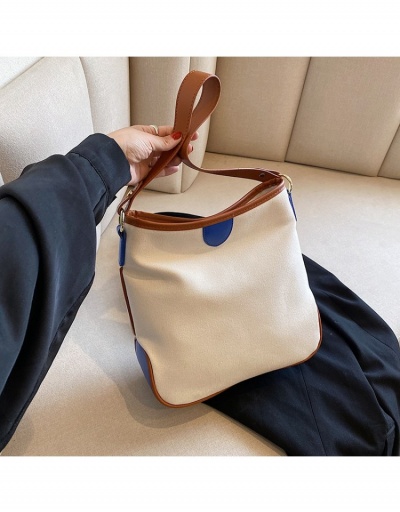 Replica  Simple Casual Canvas Contrast Color Women's Cross-body Bag #800640 $23.11 USD for Wholesale