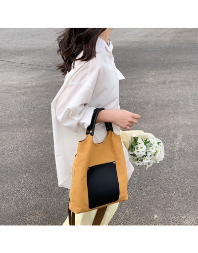 Korean Style Color Block Pocket Design Tote Bags  #800646 $22.25 USD, Wholesale Fashion Tote Bag