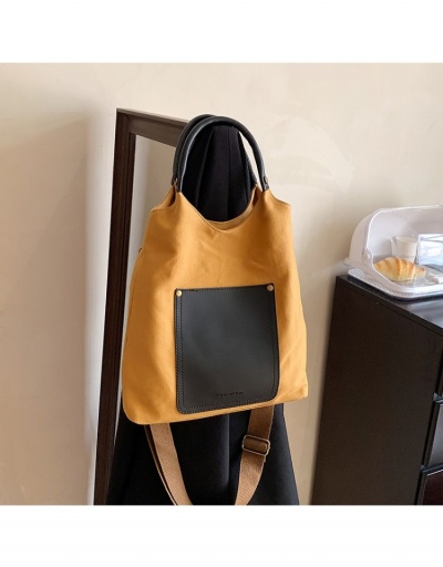 Replica Korean Style Color Block Pocket Design Tote Bags  #800646 $22.25 USD for Wholesale