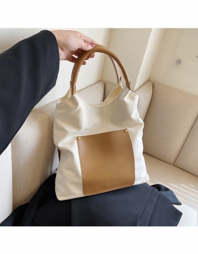 Replica Korean Style Color Block Pocket Design Tote Bags  #800646 $22.25 USD for Wholesale