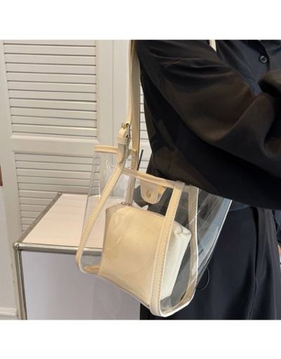 Replica  PVC Transparent Tote Bag Sets For Women #800654 $21.84 USD for Wholesale