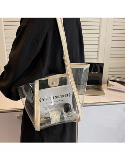 Replica  PVC Transparent Tote Bag Sets For Women #800654 $21.84 USD for Wholesale