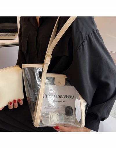 Replica  PVC Transparent Tote Bag Sets For Women #800654 $21.84 USD for Wholesale