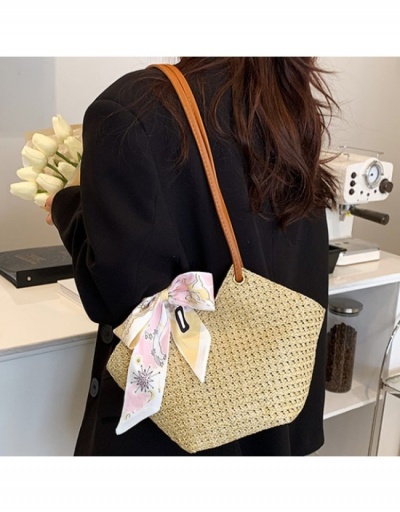 Replica Stylish Shopping Vacation  Straw Tote Bags #800655 $23.07 USD for Wholesale