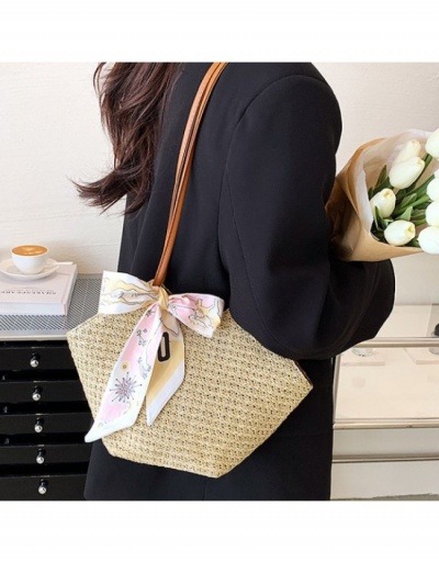 Replica Stylish Shopping Vacation  Straw Tote Bags #800655 $23.07 USD for Wholesale