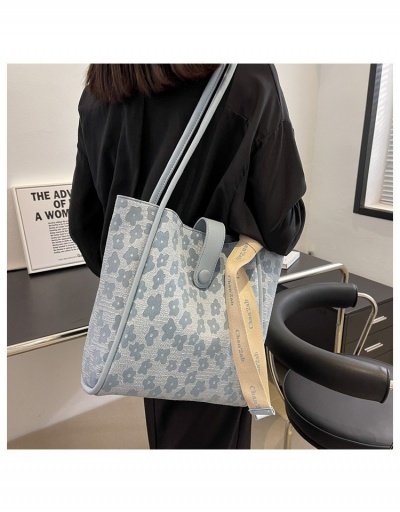 Replica Flower Casual College Students Shoulder Tote Bags #800662 $21.13 USD for Wholesale