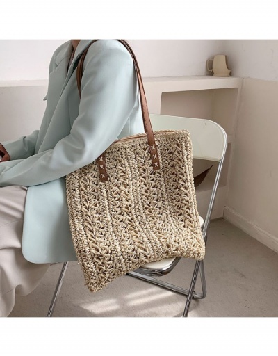 Versatile Solid Straw  Shopping Vacation Tote Bags #800663 $26.71 USD, Wholesale Fashion Tote Bag