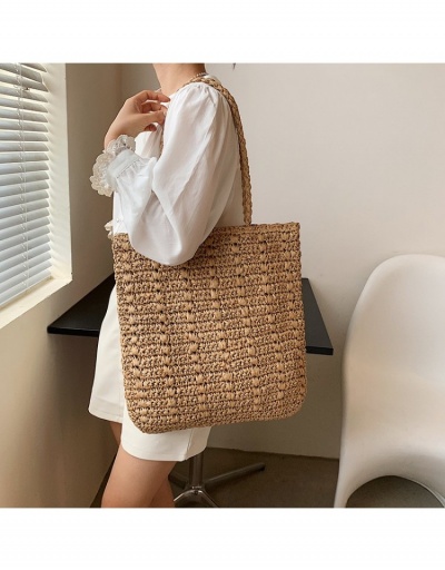 Vacation Solid Straw Tote Bags For Travel #800664 $23.85 USD, Wholesale Fashion Tote Bag