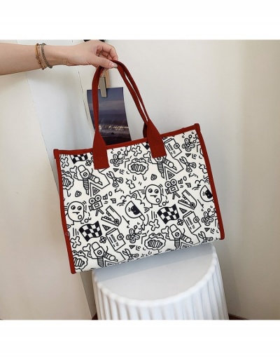  Canvas Graffiti Pattern Tote Bags For Travel  #800670 $18.59 USD, Wholesale Fashion Tote Bag