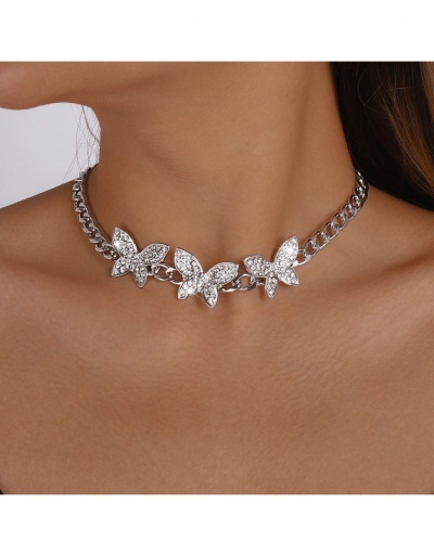  Retro Butterfly Design Exaggerated Necklace #800673 $9.37 USD, Wholesale Fashion Necklaces