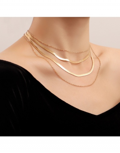  Cool Fashion Multi-layer Snake Collarbone Chain #800678 $4.35 USD, Wholesale Fashion Necklaces