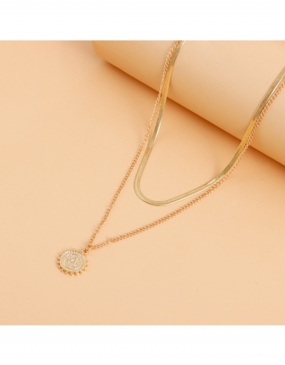 Replica  Fashion Double Simple Flat Snake Chain Women's Necklace #800681 $4.24 USD for Wholesale