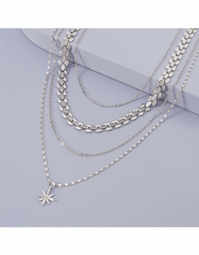 Replica Chic Geometric Pendant Necklace For Women #800682 $6.38 USD for Wholesale