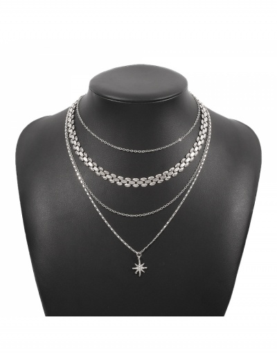 Replica Chic Geometric Pendant Necklace For Women #800682 $6.38 USD for Wholesale