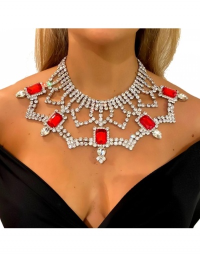  Temperament Luxury Rhinestone Necklace For Women #800691 $27.63 USD, Wholesale Fashion Necklaces