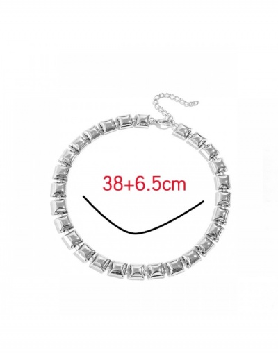 Replica Hip Hop  Personalized Solid Square Necklace #800708 $6.44 USD for Wholesale