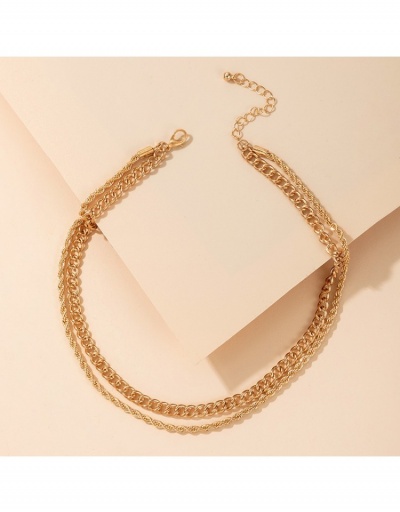 Replica Easy Matching Chain Double-layered Necklace For Women #800714 $5.43 USD for Wholesale