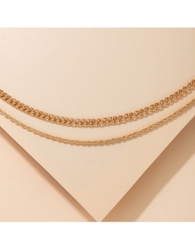 Replica Easy Matching Chain Double-layered Necklace For Women #800714 $5.43 USD for Wholesale