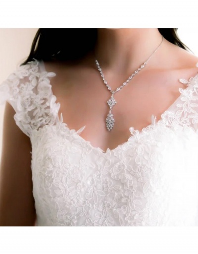  Fashion Wedding Crystal Necklace For Ladies #800723 $17.35 USD, Wholesale Fashion Necklaces