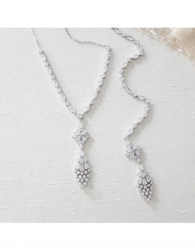 Replica  Fashion Wedding Crystal Necklace For Ladies #800723 $17.35 USD for Wholesale